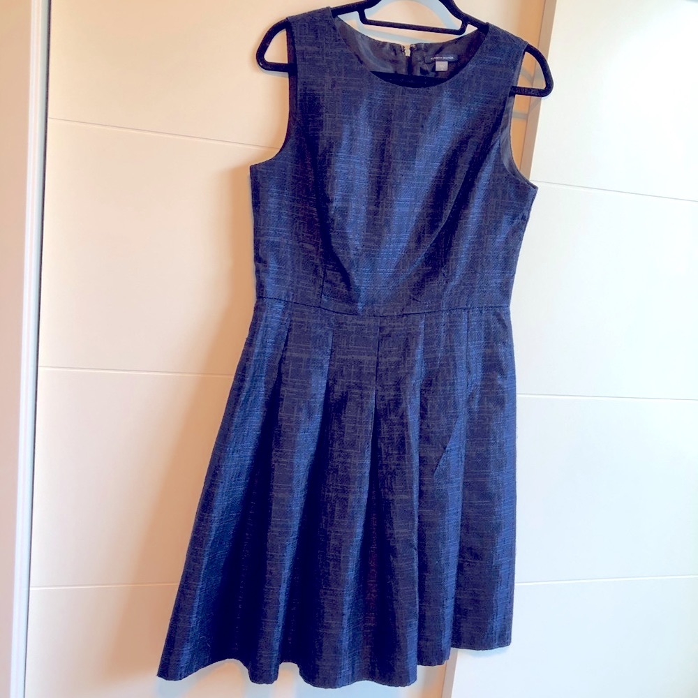 Tommy Hilfiger Navy Blue Christmas Cocktail Dress (Size 10)